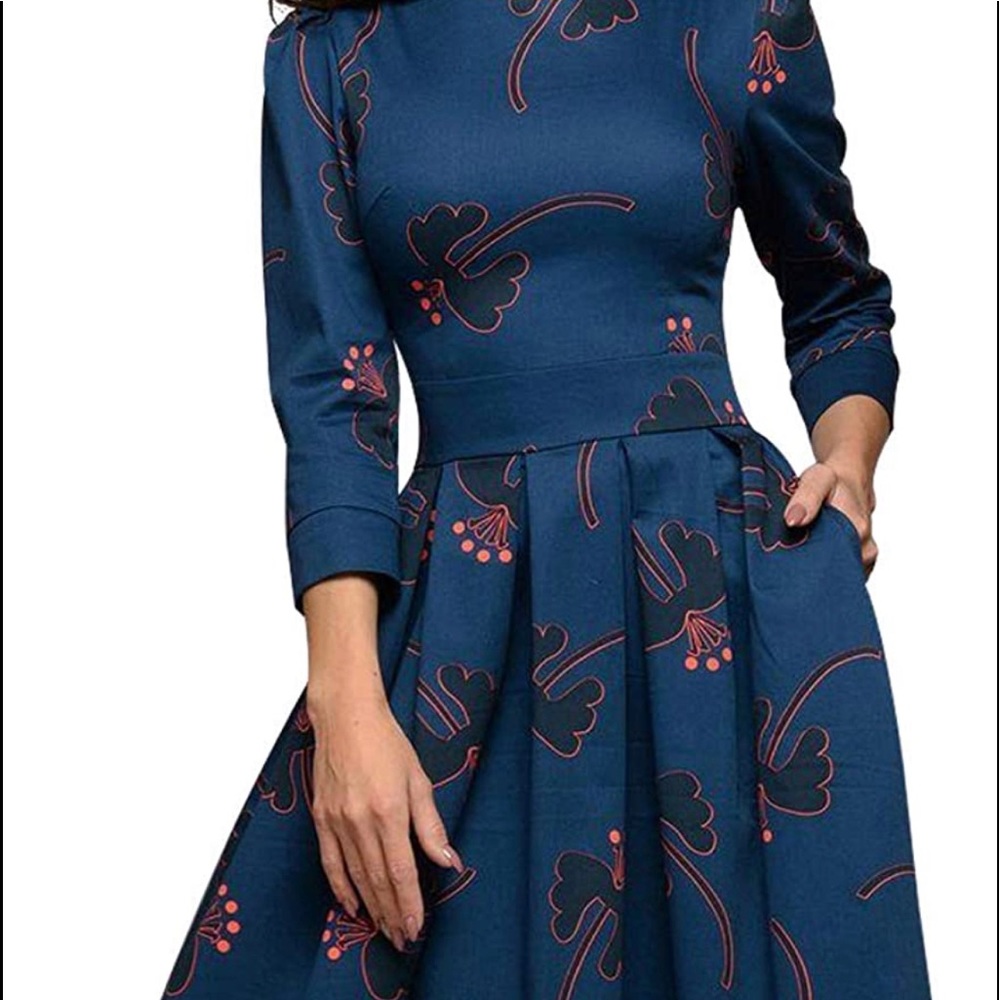 Floral Flare Midi Dress